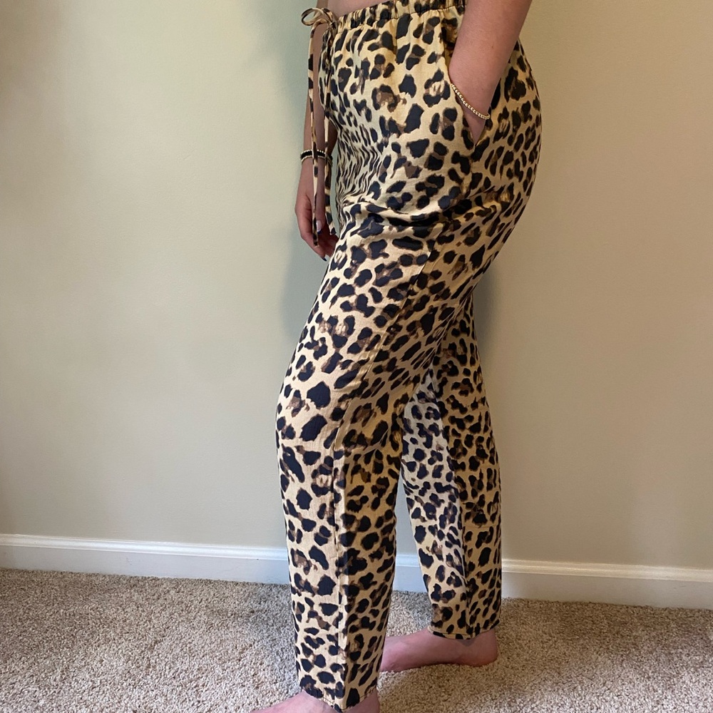 Zara Animal Print Joggers